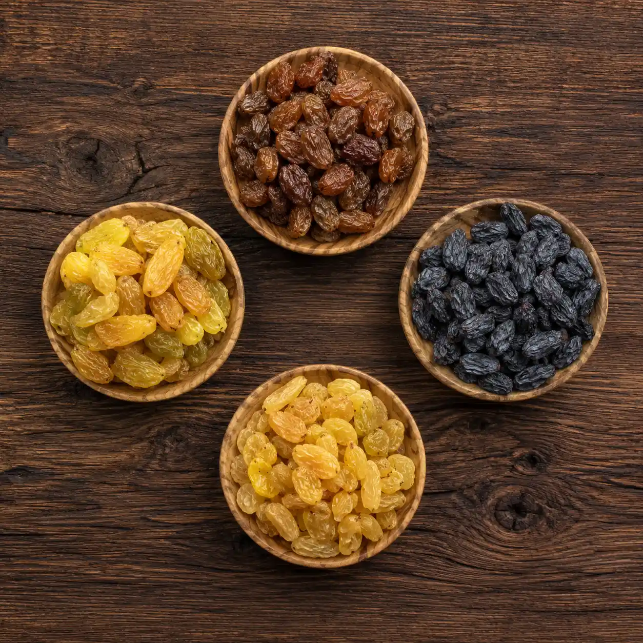 Raisin varieties supplied in bulk for export
